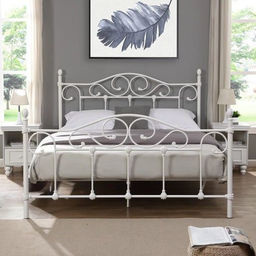 Adrain Metal Bed, Queen