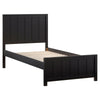 Moody Wooden Bed, Single, White