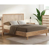 Coast Acacia Timber & Rattan Platform Bed, Single